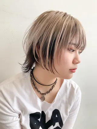 ショート 🍀ケアブリーチ カラー🍀坂井のヘアスタイル