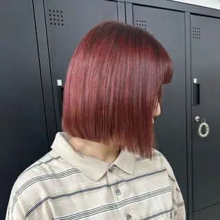 ミディアム ダブルカラー/韓国 ヘア/さわのあかねのヘアスタイル