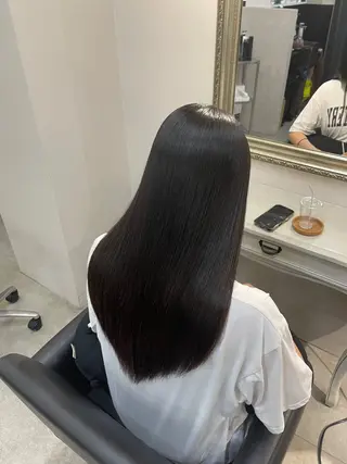 ロング 堀江/艶髪/透明感 カラー/NENE🫧のヘアスタイル