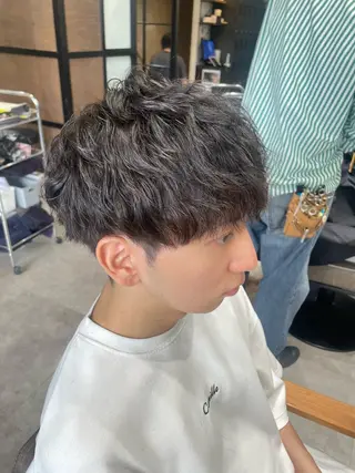 メンズ 韓国カット/透明感 Re.Labo岡本のヘアスタイル