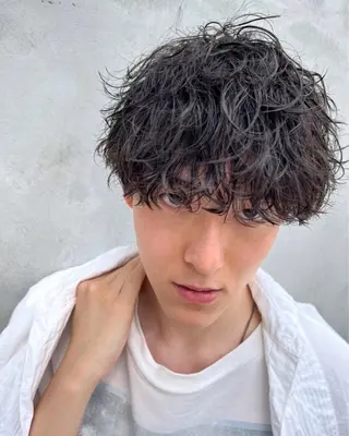 パーマ メンズ green ueno所属・ウチダ 🦖メンズカットのヘアスタイル