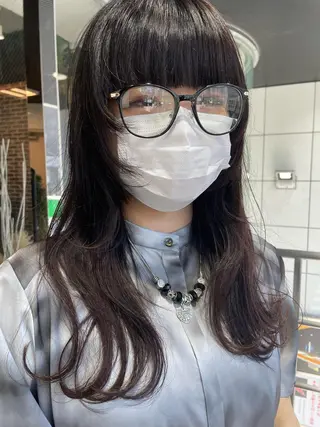 セミロング 韓国ヘア🦋 MIYUのヘアスタイル