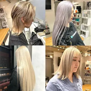 ミディアム カラー メンズ多数⚡ブリーチ 特化💚Acchonのヘアスタイル