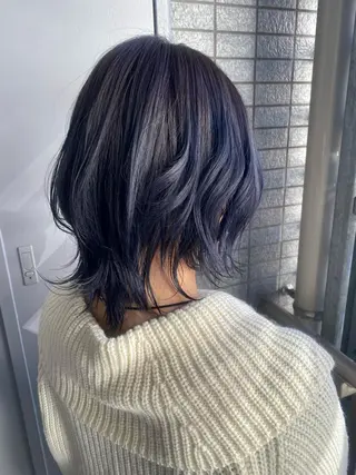 ミディアム カラー パーマ ヘアアレンジ 立川🤍韓国ヘア/ レイヤー🇰🇷🖤のヘアスタイル