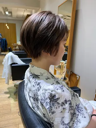 ショート タンバルモリパーマ 礒井メンキのヘアスタイル