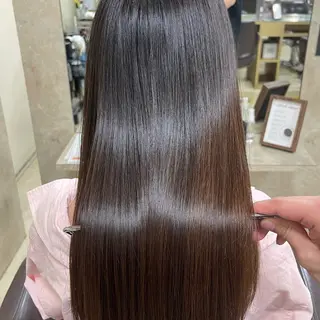 ミディアム CARE SHINSAIBASHI所属・縮毛・酸性ストレート 特化のヘアスタイル