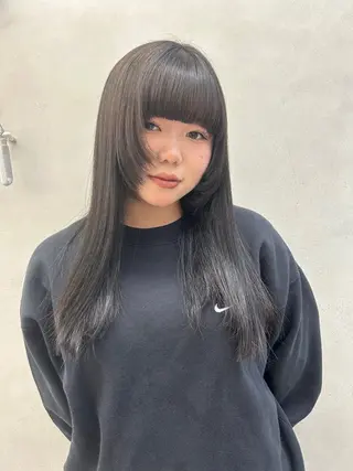 ロング 大阪中津カットモデル 🎀植嶋実歩のヘアスタイル