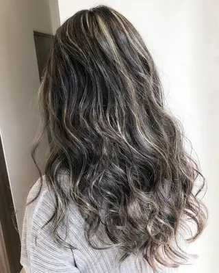 セミロング カラー Ash川越店／ 松本　亮二のヘアスタイル