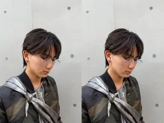 ミディアム パーマ メンズ シャドウパーマ/メン ズカット/だいじゅのヘアスタイル