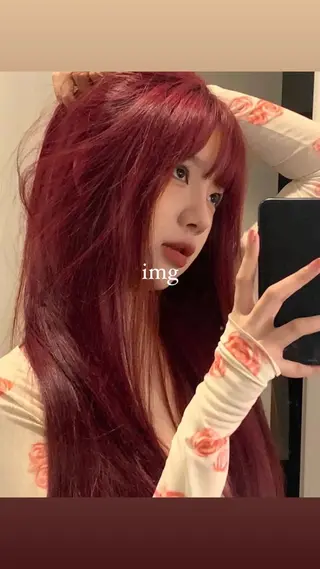 ロング カラー 名竹聖治/透明感 カラー/縮毛矯正のヘアスタイル