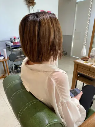 ショート カラー eins.hair所属・過去一の柔髪ヘア 🌿einshairのヘアスタイル