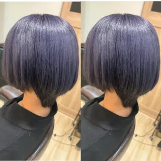 ショート カラー 🌺ハイトーン🌺 矢葺 なぎさ🌺🌺のヘアスタイル