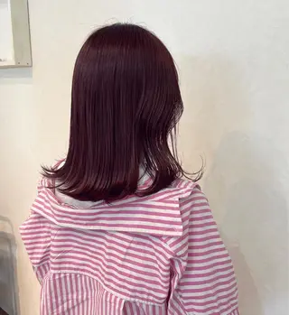 ミディアム カラー ヘアアレンジ N° +aero 横浜のヘアスタイル