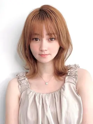 ミディアム Matie銀座所属・munモデル 様募集中☁️🤍🫧のヘアスタイル