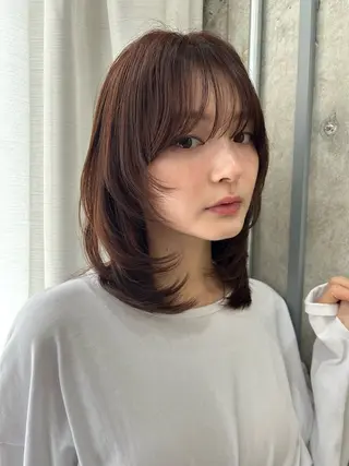 ミディアム Life salon SAKURAのヘアスタイル