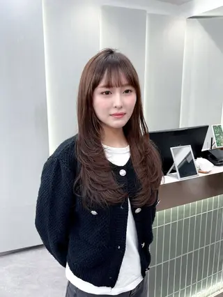 ロング 韓国ヘア/ ミラノのヘアスタイル