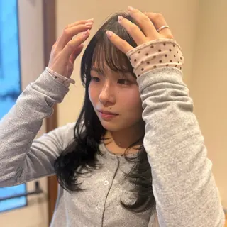 ロング カラー ‎🤍江坂 ハヤシアヤナ‎🤍のヘアスタイル