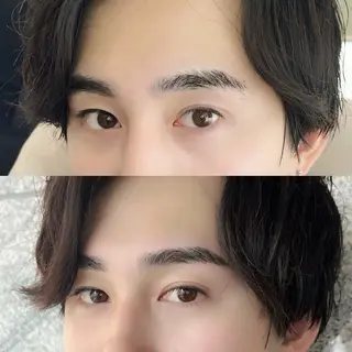 メンズ アイブロウ DELICAT MIYABIのマツエク・マツパデザイン