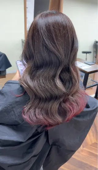 セミロング カラー GRAN LUSSO岡山駅前【グランルッソ】所属・GRAN LUSSO 【MIHARU】のヘアスタイル