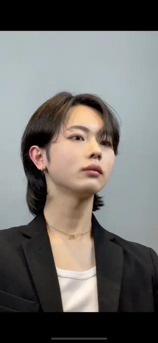 ミディアム カラー ヘアアレンジ メンズ ADOR所属・韓国ヘアADOR HARUKIのヘアスタイル