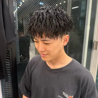 ショート パーマ メンズ ツイスパ/メンズ パーマ/歩夢のヘアスタイル