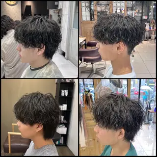 ショート パーマ メンズ 🦄カイ/メンズ 韓国ヘア/パーマ🦄のヘアスタイル