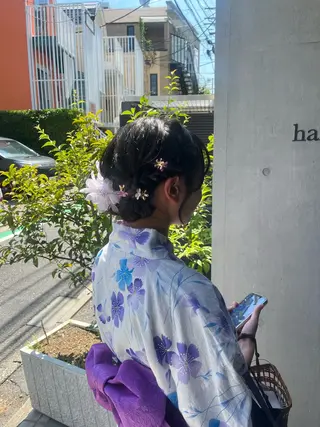 ミディアム ナミ🩶暗髪/暖色 ❤️/透明感/縮毛のヘアスタイル