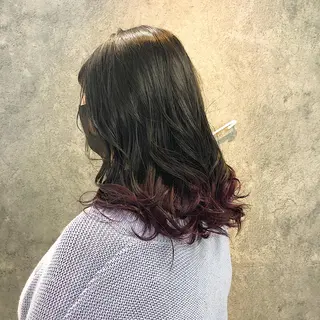 セミロング 所渉/韓国レイヤー /ウルフカットのヘアスタイル