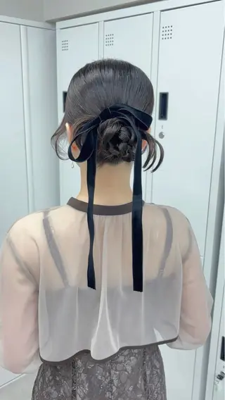 ロング カラー ヘアアレンジ STYLE横浜所属・アレンジ🎀エクステ ✨┆横浜🤍みいなのヘアスタイル