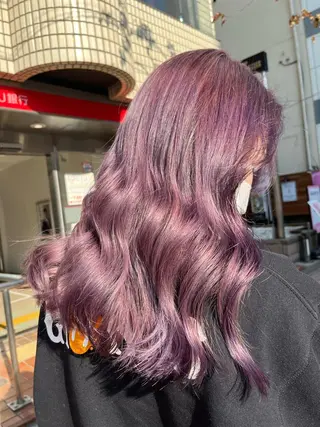 ロング カラー 💖デザインカラー/ タダ ハナカ💖のヘアスタイル