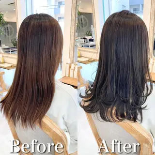 セミロング カラー ボブ& 髪質改善FUMIYAのヘアスタイル