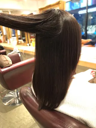 セミロング 韓国風カット/ 髪質改善 黒崎のヘアスタイル