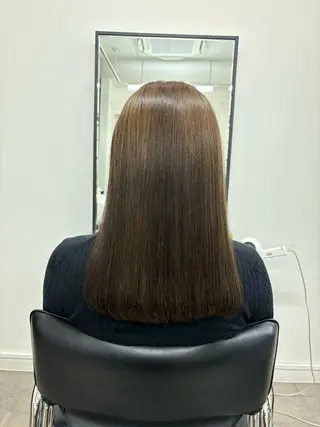ロング カラー ざおや ゆなのヘアスタイル