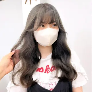 セミロング カラー ヘアアレンジ HIROKO / 透明感暖色カラー🎀のヘアスタイル