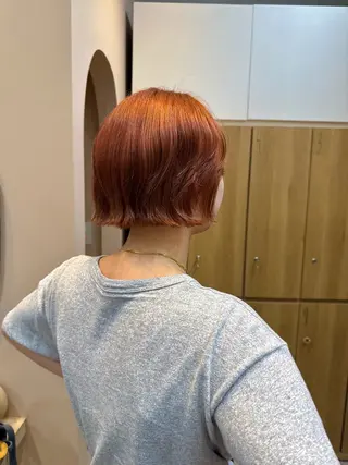 ショート カラー 🫧髪質改善/Wカラ ー 暖色 🌸桜🌸のヘアスタイル