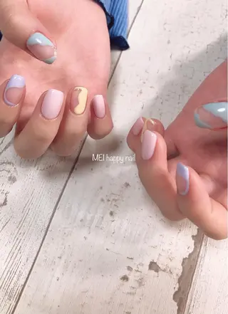 ネイル 北浦和 自爪育成ケアのネイルデザイン