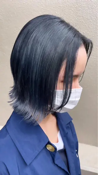 ミディアム 圧倒的美髪ストレート ツダケイタロウのヘアスタイル