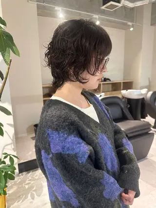 ショート パーマ シェアサロンコネクト所属・Chiho/ 博多/パーマ/ボブのヘアスタイル