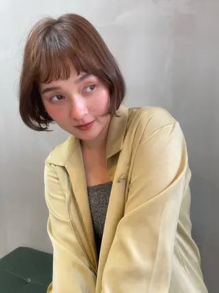 ショート カラー ショート/ボブ/ 心斎橋/宮脇美奈のヘアスタイル