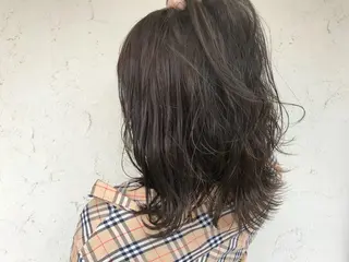 ミディアム カラー 艶髪育成サロン 京橋　shinのヘアスタイル