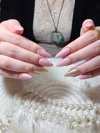 ネイル ネイルサロンAiri 長さ出し·シンプルのネイルデザイン