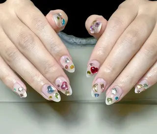 ネイル By moonネイル 🌷ワンホン/韓国風のネイルデザイン