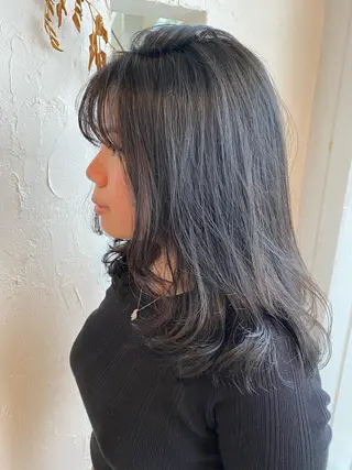 ミディアム カラー 美容室 ソンリエのヘアスタイル