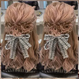 セミロング ヘアアレンジ Kanami ❤︎のヘアスタイル