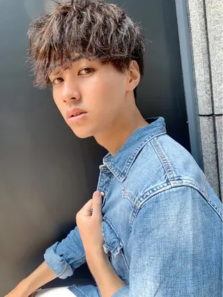 ショート パーマ 酸性ストレート/ブリ ーチなし/中村 匠のヘアスタイル