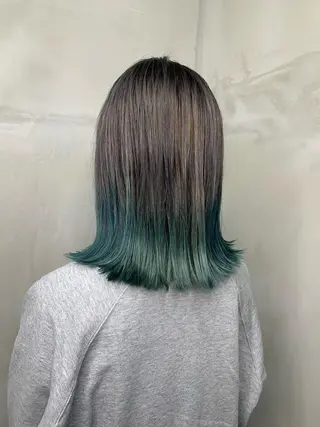 ミディアム 河野 圭三のヘアスタイル