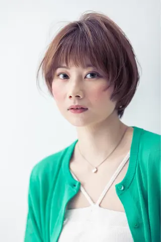 ショート コテ巻きパーマ/韓国 パーマ/佐野のヘアスタイル