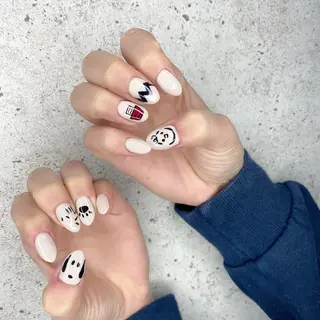 ミディアム カラー パーマ ヘアアレンジ メンズ キッズ ネイル マツエク・マツパ Salon Ｋのネイルデザイン