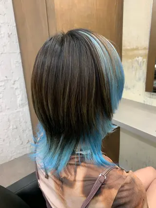 ミディアム 三村 竜也のヘアスタイル