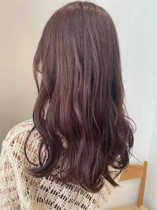 セミロング カラー 🎀ブリーチなし 透明感🎀yuhiのヘアスタイル